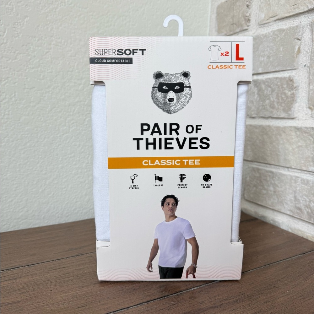 Pair of Thieves Men’s White Classic Tee - Large